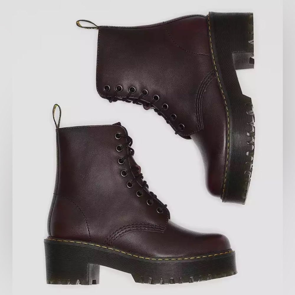 Dr. Martens Shriver Hi Platform Heels - Black Cherry 🍒